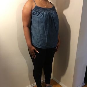 Denim Blue Spaghetti strap top